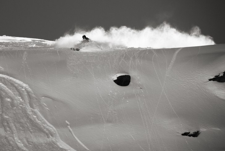 Fin snö på Rothorns framsida. Foto: Robin Ljungqvist. Åkare: Adam Jonsson.