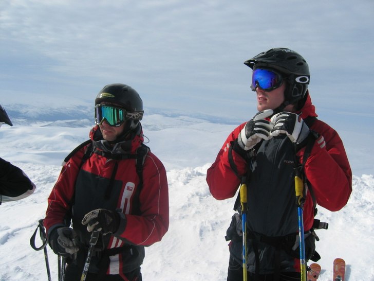 Eriksson och Rosen på Kronakken. Foto: Pär Ljung. Åkare: Eriksson, Rosen.