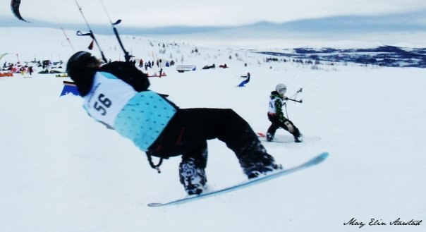 Norgesmesterskap i snøkite 2009. Foto: May Elin Aarstad. Åkare: Audun Haugen.