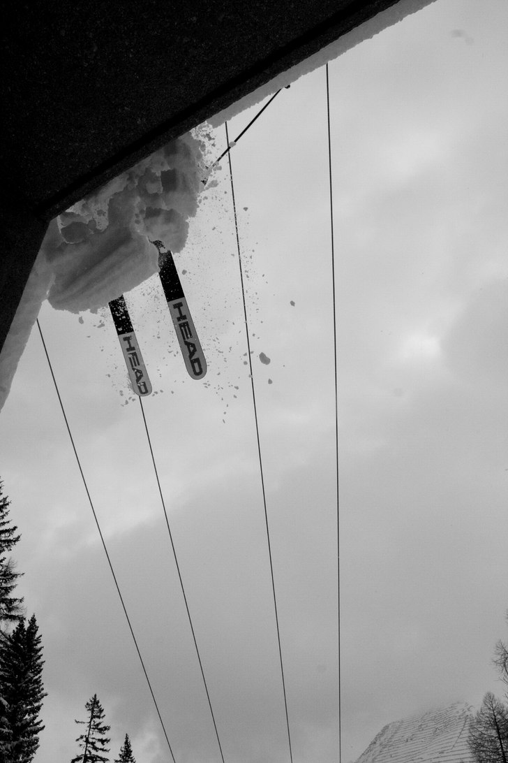 Droppade huset under Galzigliften. Foto: Christian Reitan. Åkare: Leo Alsved.
