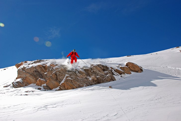 Baksidan Av Rothorn. Foto: Martin Wikström. Åkare: Robin Ljungqwist.