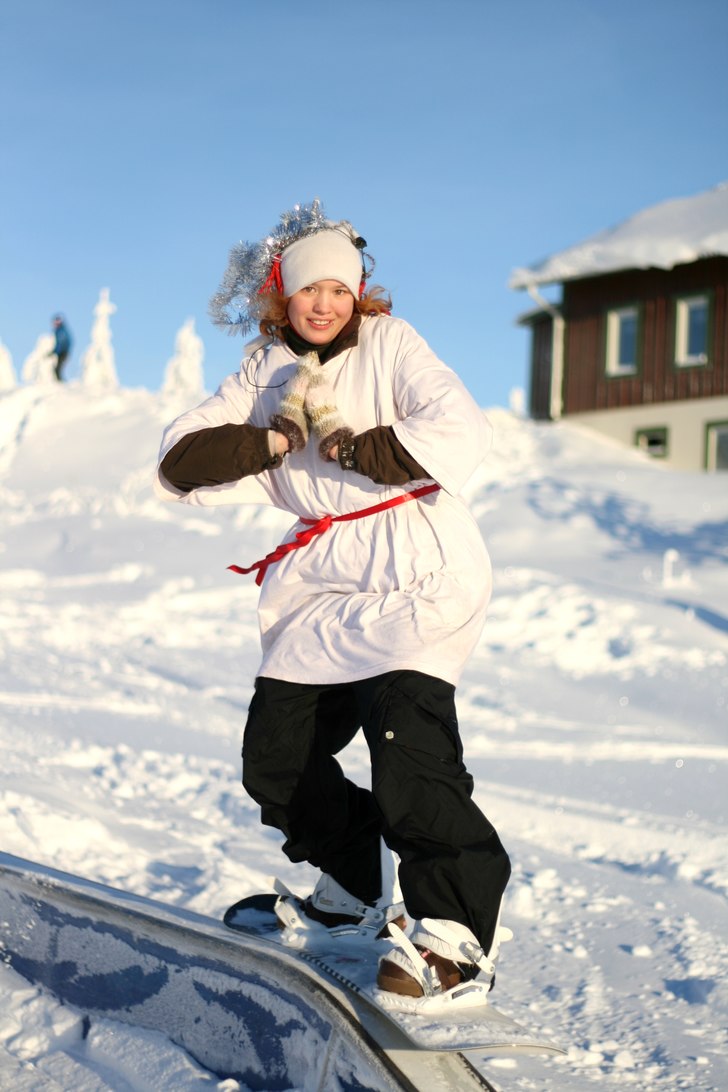 Lucia tåg i Orsa GK ;) Lillebror vad tomte och An. Foto: julius aspman. Åkare: Lucia.