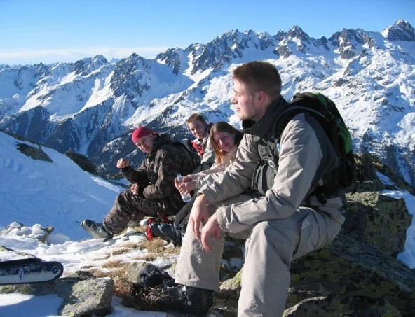 Foto: timer. Åkare: Jag, Rut, Klas och Simon.