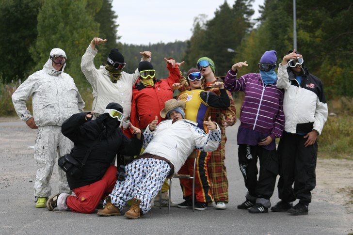 Inspelningen av introt till Sebastian Tornéus ski. Foto: Mariah Johansson. Åkare: PCP.