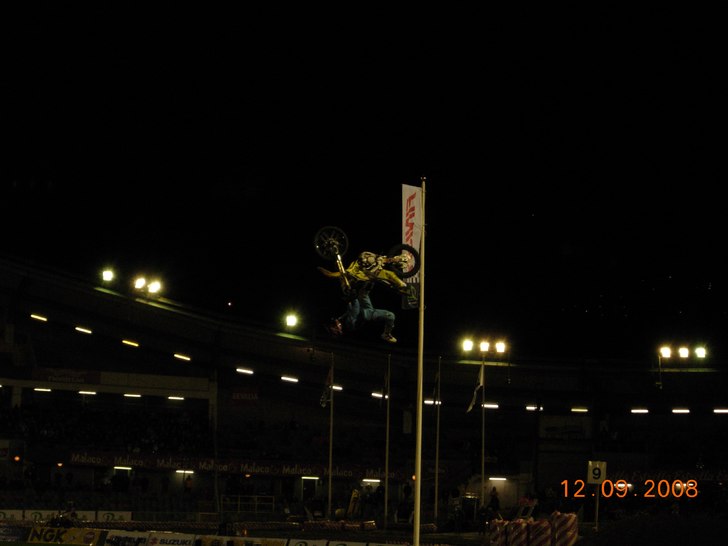 En bild från Supercross i GBG, riktigt kul!. Foto: Fredrik Bergstrabd.