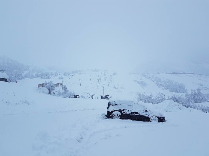 Snør tett i Eikedalen
Onsdag ettermiddag er det t.