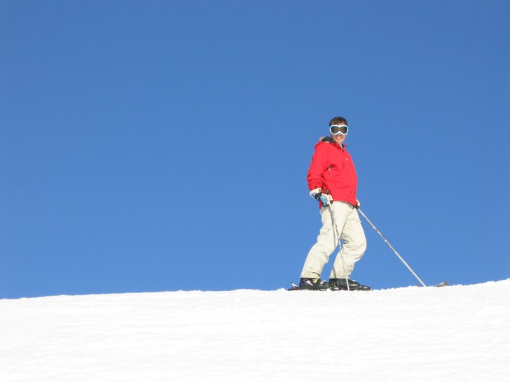 Skidåkning när den är som bäst.. Foto: Mikael Tegsten. Åkare: Tomas Nilsson.