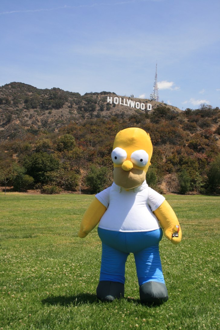 Homer in Hollywood!. Foto: Fred. Åkare: Homer.