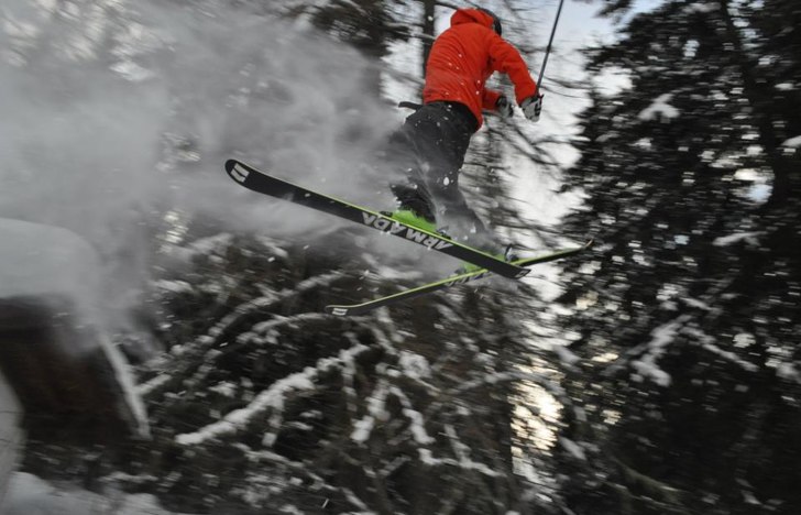 360 av puder täckt tak.. Foto: Tommy Johansson. Åkare: Max Clavbo Pettersson.