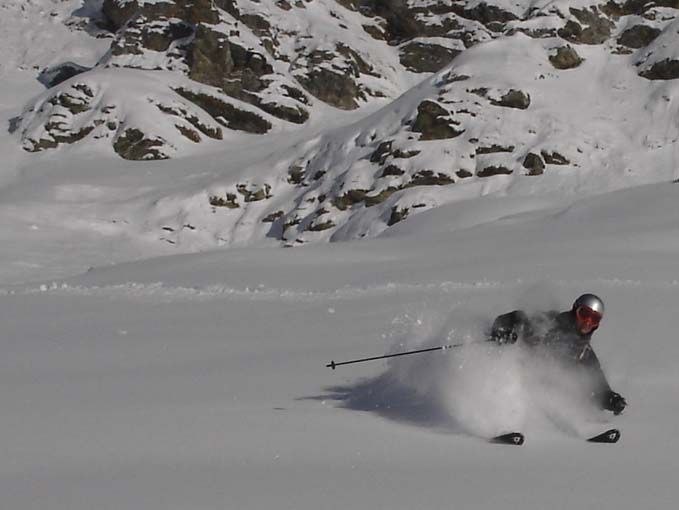 Säsongspremiär i Verbier!. Foto: Marcus Lutteman. Åkare: Henrik Wahlberg.