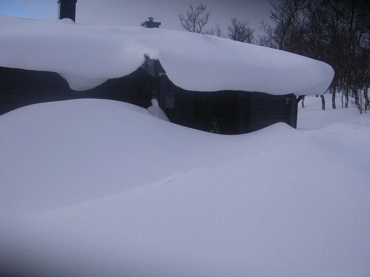 Stugan i Tänndalen. Foto: Jag.