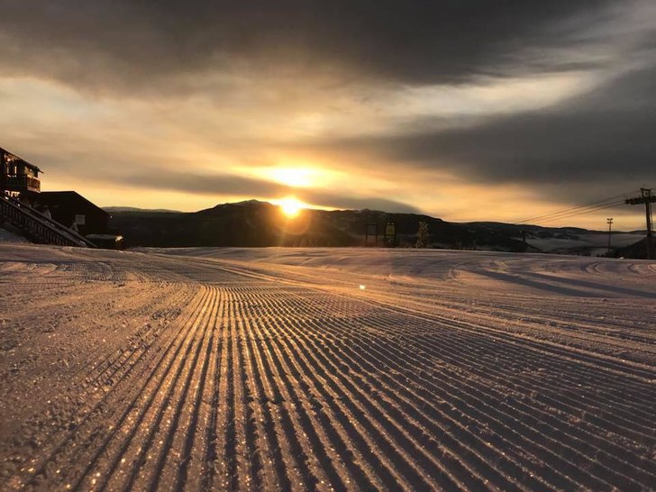 Morgenstemning i Kvitfjell i dag :)
.