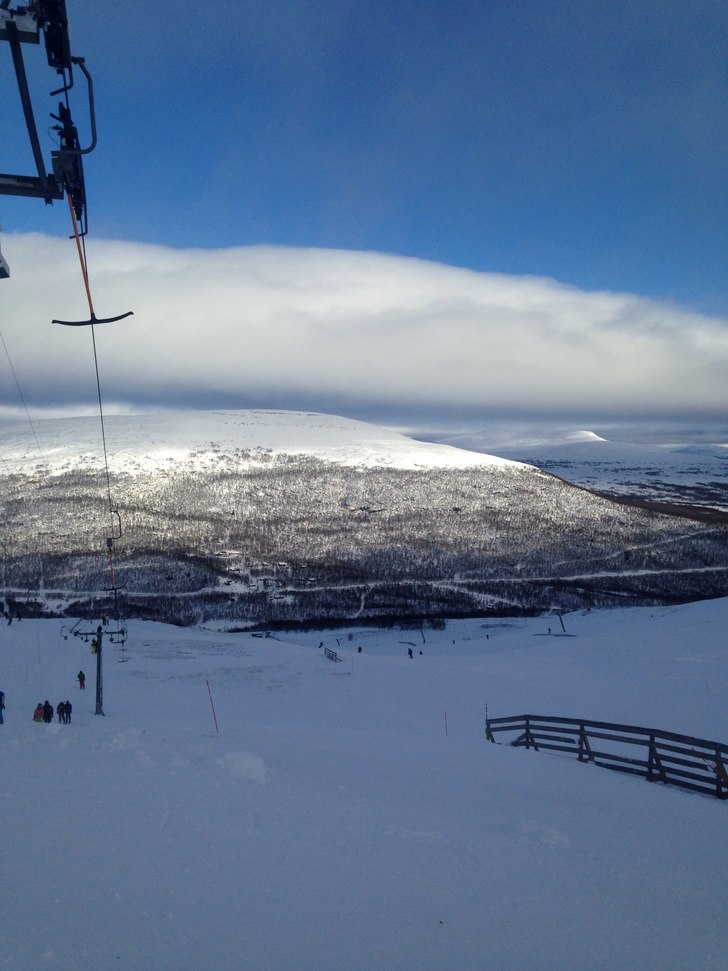 Fin utsikt uppe vid kläppliften.