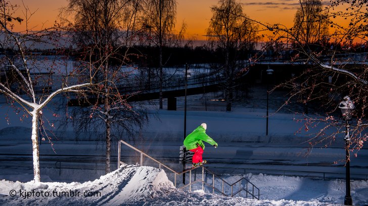 En 4king i Umeå. Foto: Patrik Löfgren. Åkare: Bergsveinn Ingvar Friðbjörnsson.