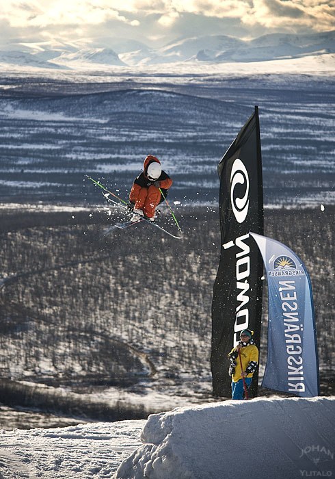 Slopenopen i Kiruna. Foto: Johan Ylitalo. Åkare: vet ej.