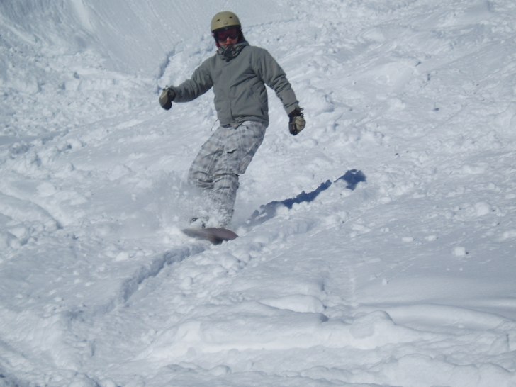Under sunliner liften i Saalbach/Hiterglemm.. Foto: Vet ej. Åkare: Morgan.