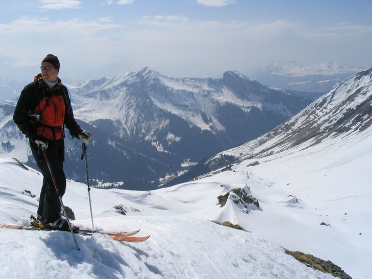 Mäktig vy över alperna!. Foto: Johan Isaksson.