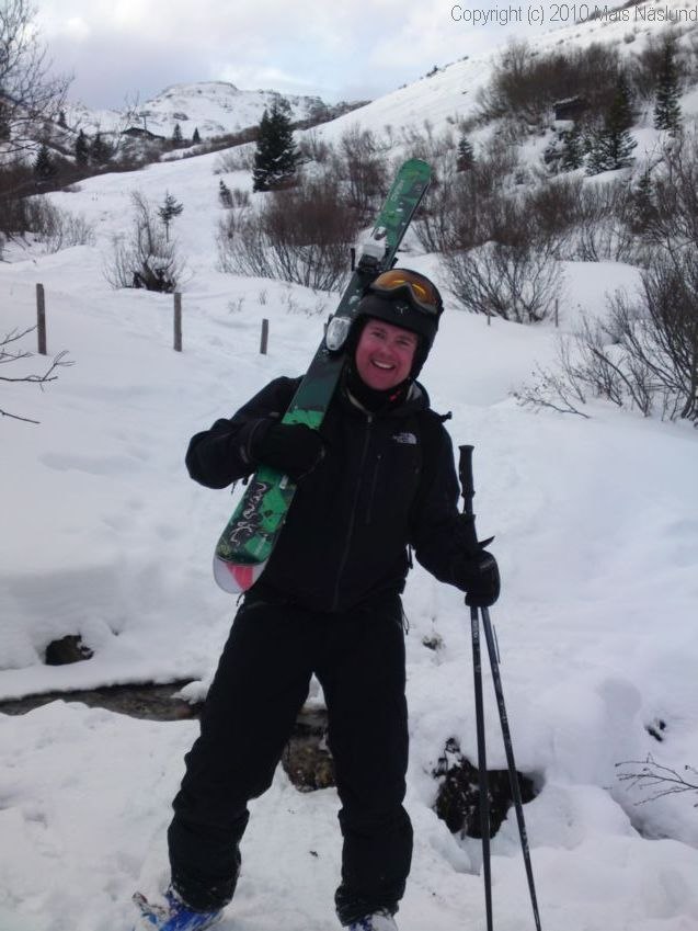 Vilse i snårskogen i ett snöfattigt BG, v1 2010.. Foto: Självporträtt. Åkare: Mats Näslund.