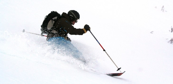Riksgränsen premiären 2008: När det var dåliga. Foto: Johan Pettersson. Åkare: Seth Gustavsson.