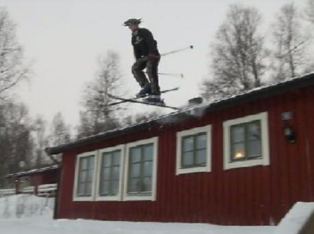 så bara så härlit ut o dropa från grann taket . Foto: Oskar filmar,. Åkare: Basmange.