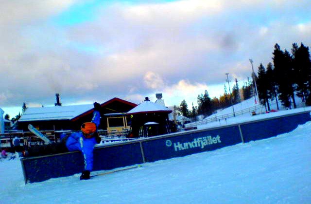 Första gången hon railar ;d. Foto: Jag. Åkare: Ina-Marie.