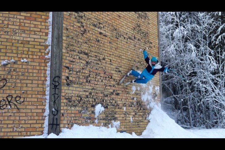 Första Wallriden! :D. Foto: Viktor Sjödin. Åkare: Levi Svensson.
