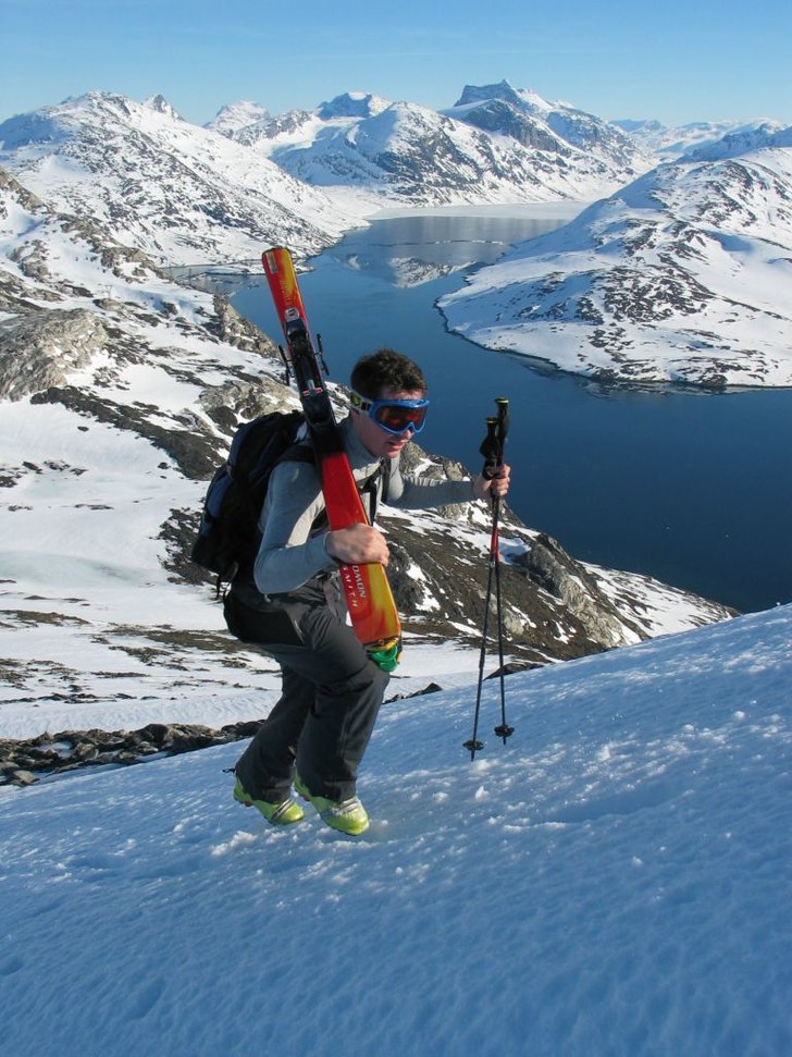 Varmerekord i Grønland. + 11 og ingen vind midt i. Foto: Christian Helweg. Åkare: Jesper Labansen.
