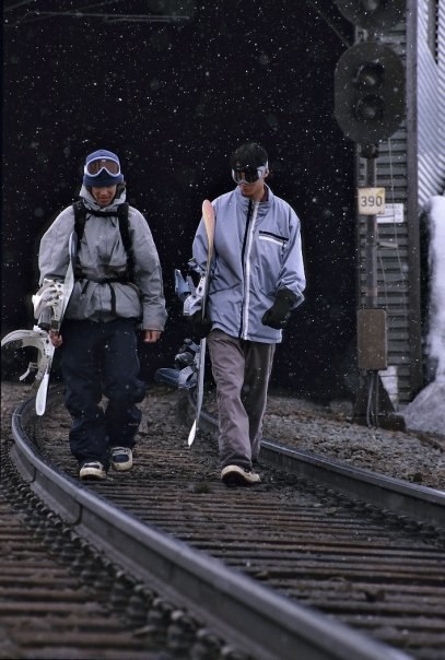 Riksgränsen 1997. Foto: Alexander Klun. Åkare: Daniel & Daniel.