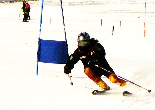 en bild på mig från ett gammalt tränningsläger. Foto: Thomas Nordin. Åkare: Martina Nordin.