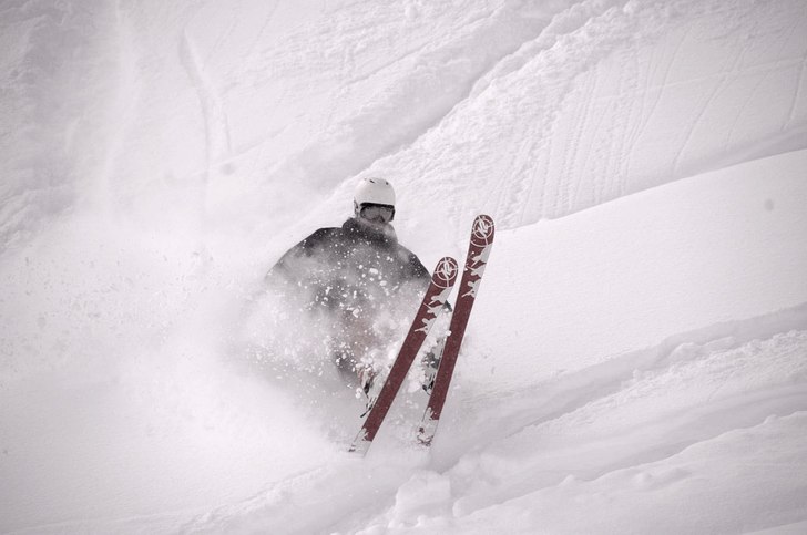 det kom massa fin snö så det firade jag med lite. Foto: Fredrik Berqvist. Åkare: Andreas Nyberg.