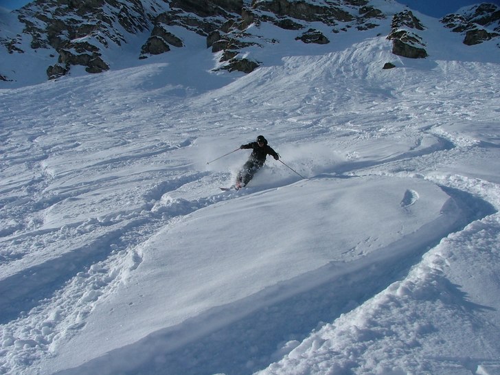 Go repa mellan Franska och Schweiziska 
delen.. Foto: Johan Lingefjärd. Åkare: Johan Börjesson.