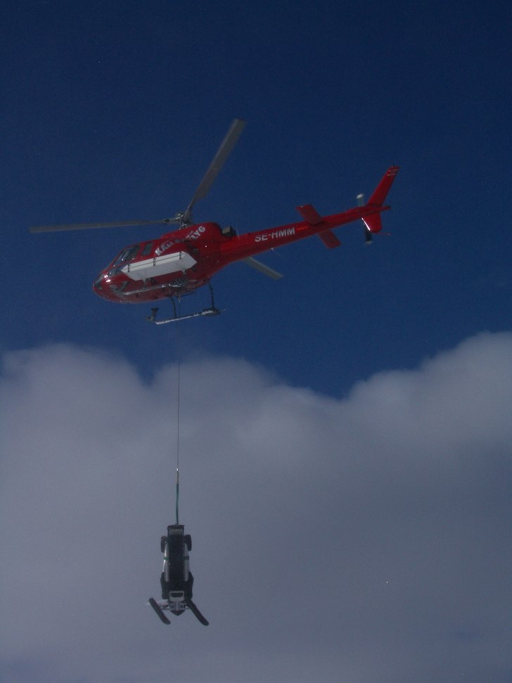fick akut nödrop när vi skulle landa på marsfj�. Foto: jag. Åkare: Lomma.