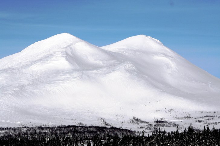 Klöverfjället tagen från helikopter. Foto: Michael Gustafsson.