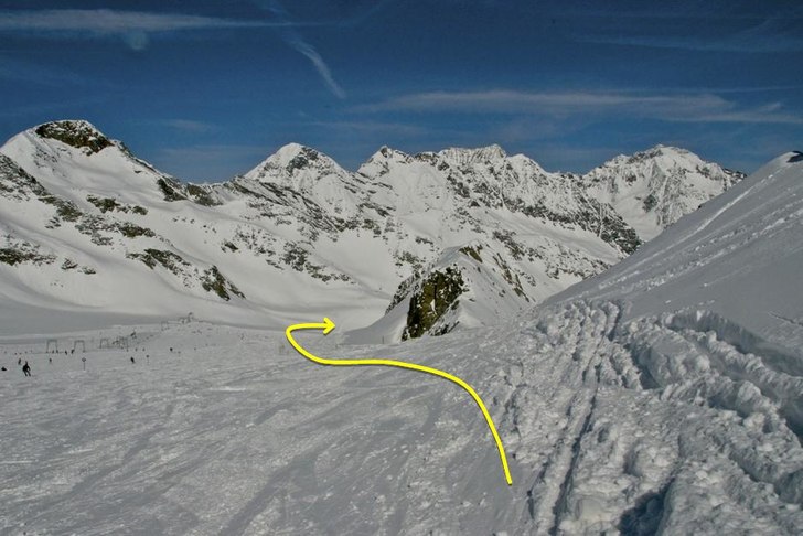Foto: Powder Department Stubaier Gletscher.