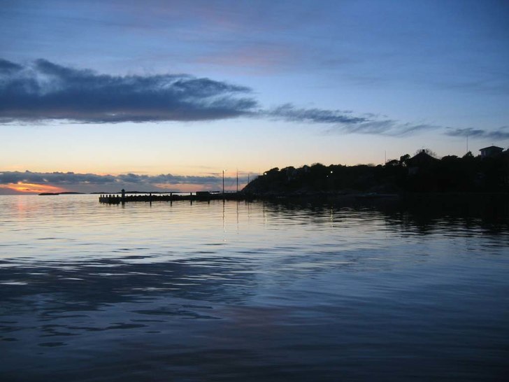 Härlig kväll, togs dagen efter stormen Gudrun. Foto: Melinda Sundström.