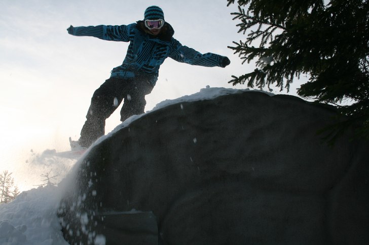 Vi började jibba. Foto: Katarina Persson. Åkare: Hilla Aspman.