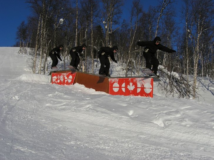 Fs boardslide. Foto: Reine Granström. Åkare: Johan M.
