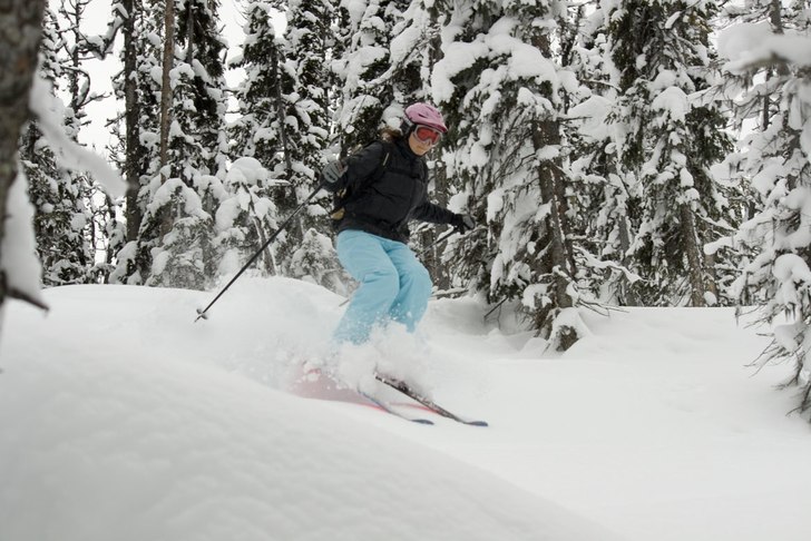 Halvtrist väder men roligt i skogen. Foto: Fredrik Andersson. Åkare: Stina Kållberg.