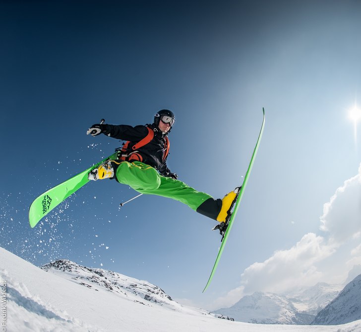 Pär laddar på med en skön oldschool daffy i sol. Foto: Fredrik Wikfeldt. Åkare: Pär Undin.