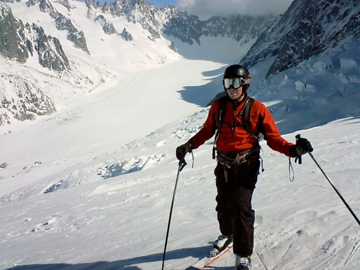 Posé en solig vårdag, Les grand montes. Foto: UCPA. Åkare: Johan Frykendahl.