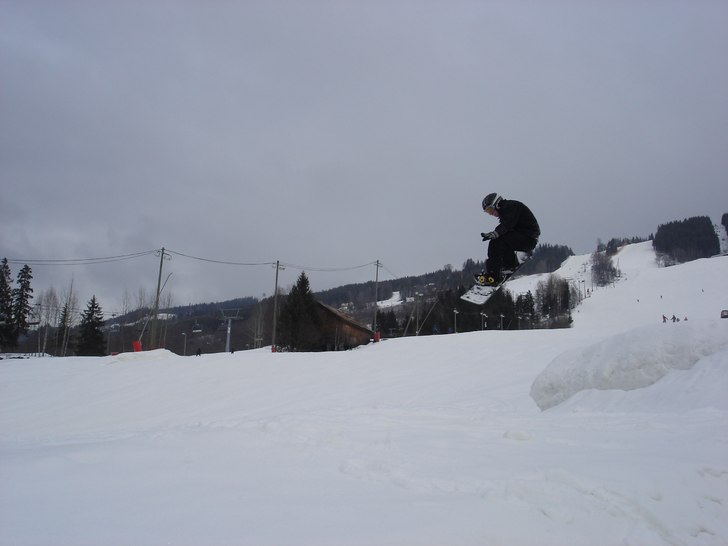 Tailgrab i hajfell förra året :D. Foto: Conny Martinsson (farsan). Åkare: Felix Martinsson.