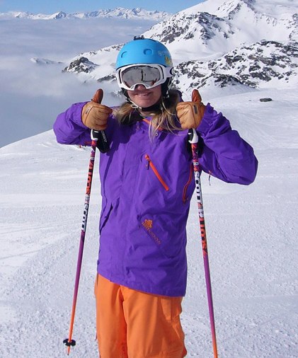Skolka från skolan och dra till Alperna = fett n�. Foto: Ia Berander. Åkare: Hedda Berander.