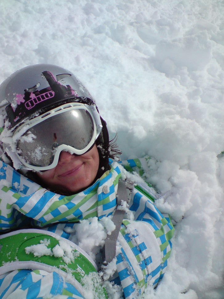 Efter en skön puderkrasch. Foto: Jag. Åkare: Jag.