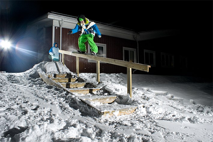 Railsession!!!. Foto: Erik Sandström. Åkare: Filip Granberg.