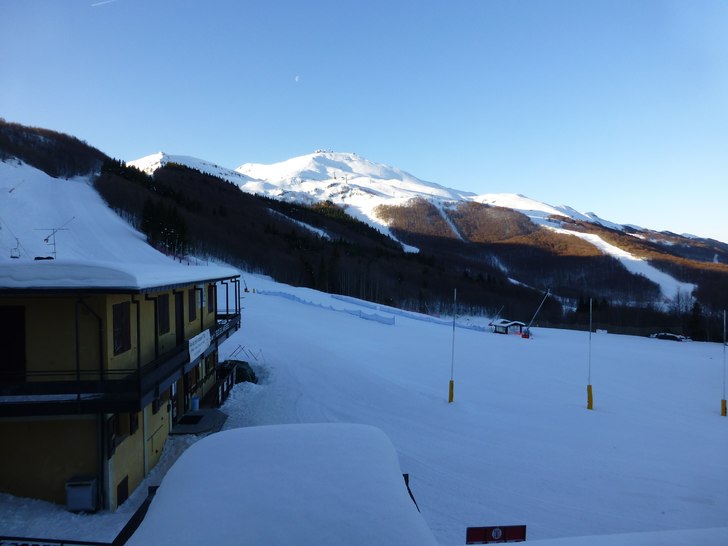 Morgonutsikt från hotellfönstret. Foto: Mats Larsen.