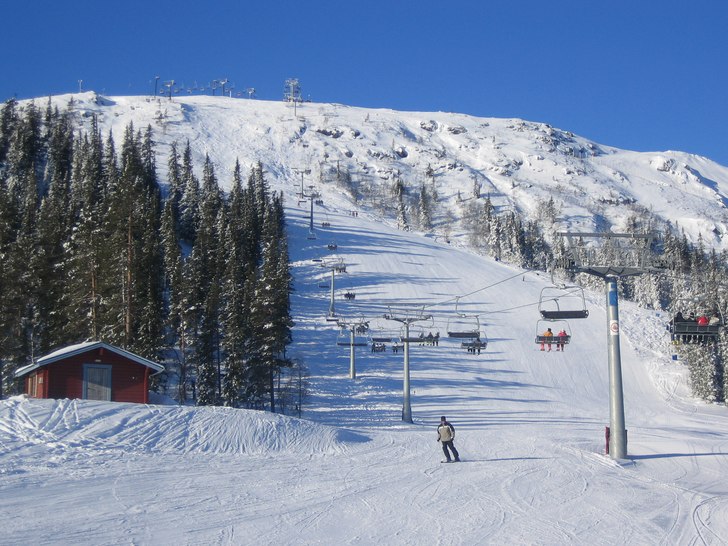 Fotot är taget vid ostbackarna i idrefjäll, vid . Foto: Anton.