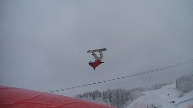 backflip i big air bag. Foto: pappa. Åkare: ludvig karlsson.