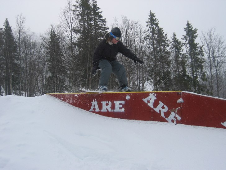 Boardslideträning på box.
Lite som Bambi på is. Foto: Anders Dahlgren. Åkare: Jag.