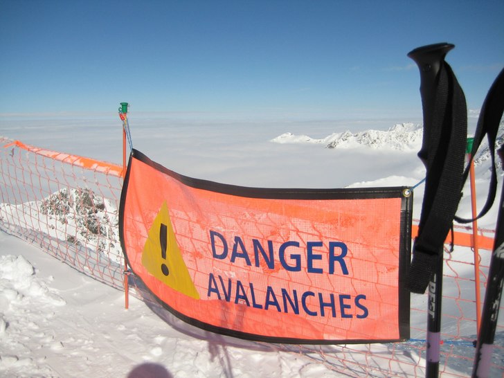 Ovanför Mt. Vallon Meribel..