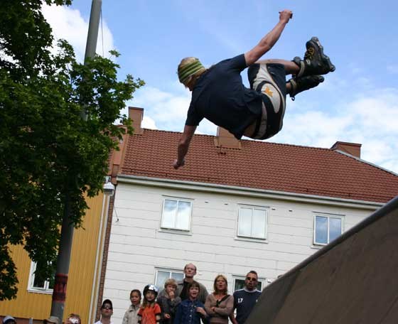 Flatspin 540. Foto: Okänd. Åkare: Carl Rundqvist.